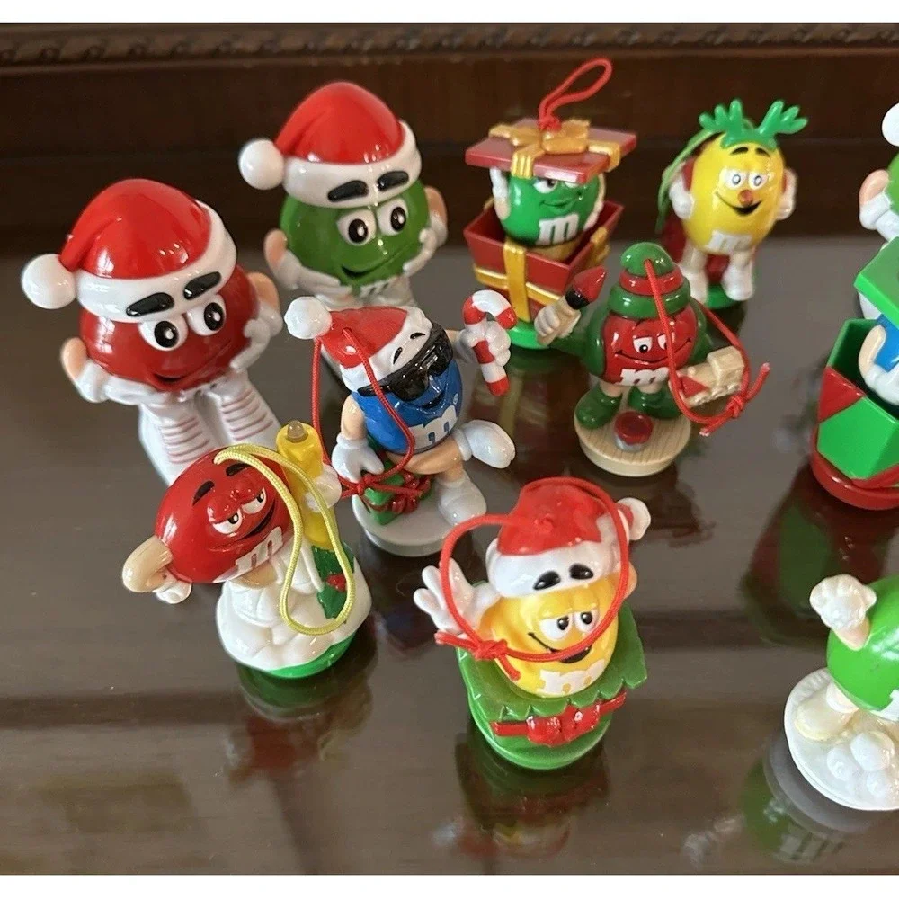 Vintage Mars M&M's‎ Christmas Train Series 18 Candy Toppers Ornaments